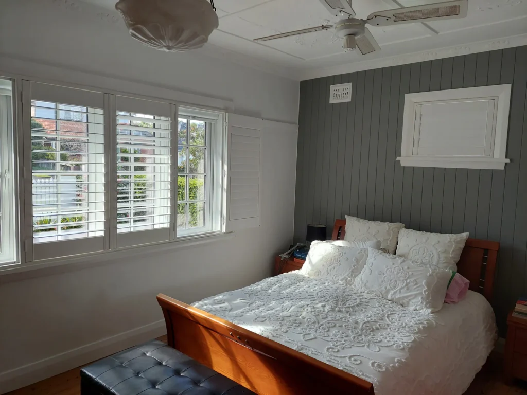 Finished bedroom painting with fresh colours in Gladesville